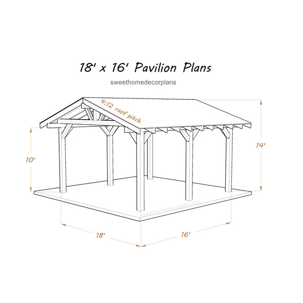 18 х 16 gable pavilion plans in pdf gazebo.jpg