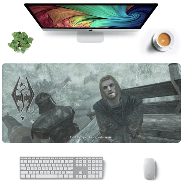 Skyrim Hey you, finally awake Gaming Mousepad.png