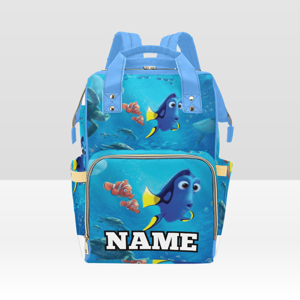 Custom NAME Finding Nemo Dory Diaper Bag Backpack.png