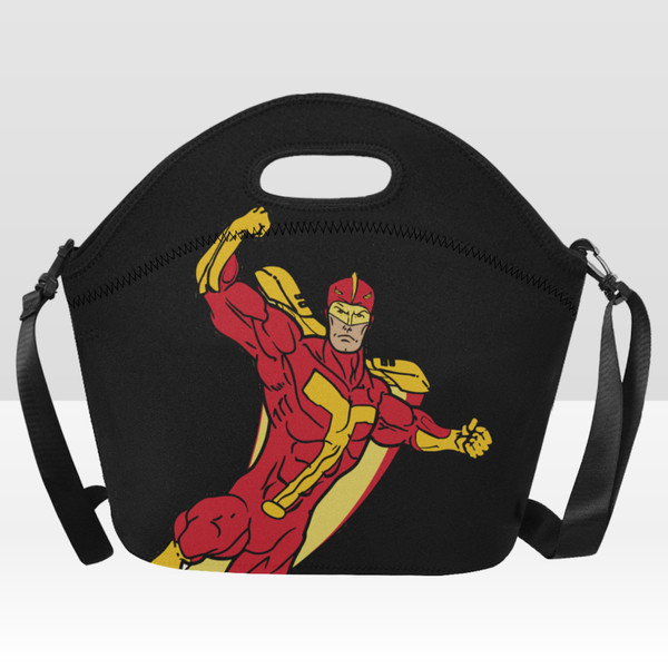 Turbo Man Neoprene Lunch Bag, Lunch Box.png