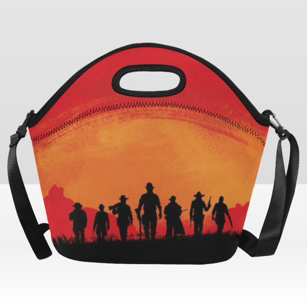 Red Dead Redemption Neoprene Lunch Bag, Lunch Box.png
