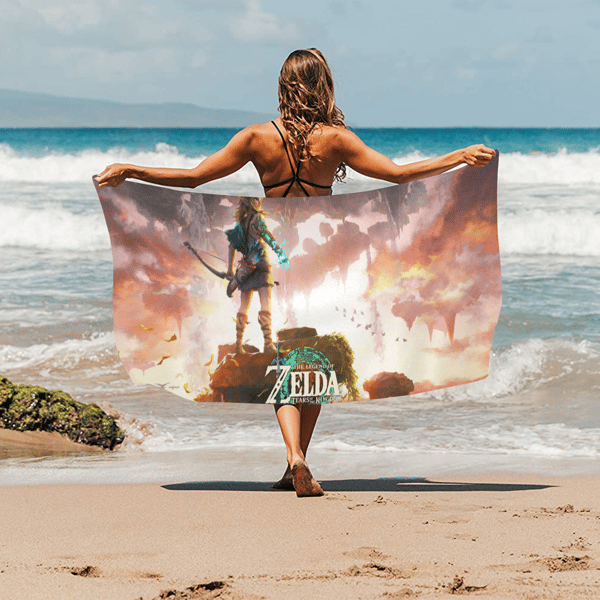 Zelda Tears of the Kingdom Beach Towel.png