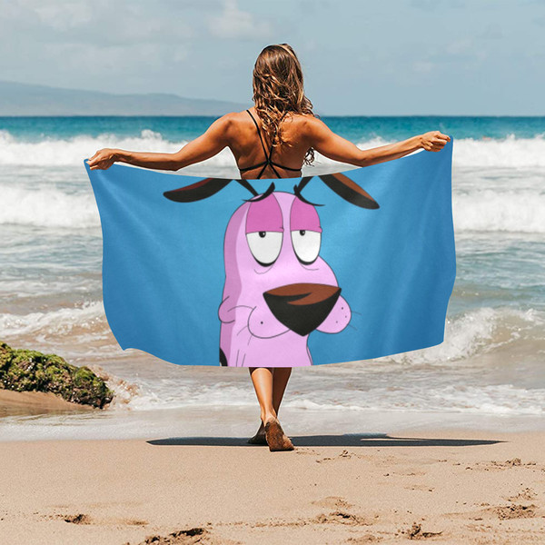 Courage The Cowardly Dog Beach Towel.png