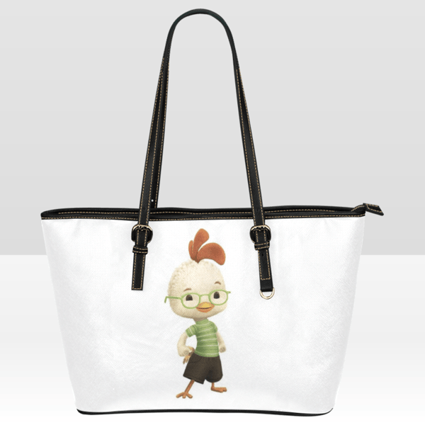 Chicken Little Leather Tote Bag.png