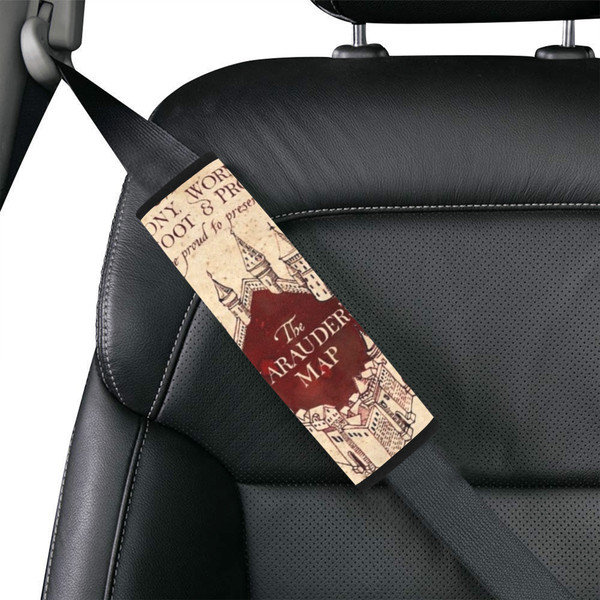 Marauders Map Harry Potter Car Seat Belt Cover.png