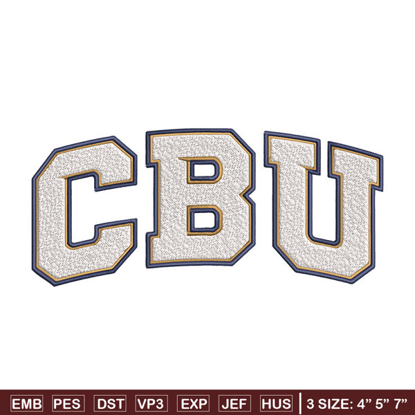 California Baptist logo embroidery design, NCAA embroidery, Sport embroidery, logo sport embroidery, Embroidery design.jpg