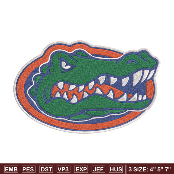 University of Florida logo embroidery design, NCAA embroidery, Sport embroidery,Logo sport embroidery,Embroidery design.jpg