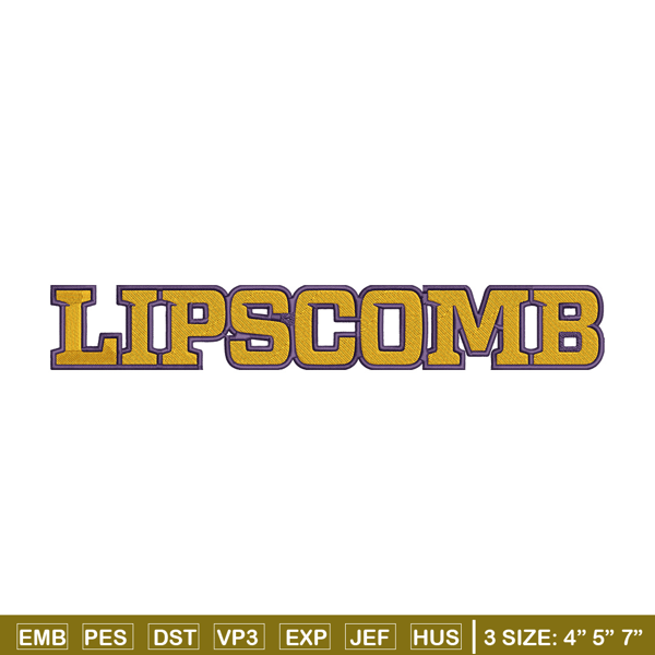 Lipscomb Bisons logo embroidery design, NCAA embroidery,Embroidery design,Logo sport embroidery, Sport embroidery..jpg