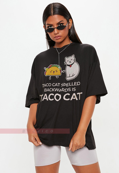 TACOCAT Spelled Backward Is Tacocat, Taco Cat Palindrom Unisex Heavy Cotton Tee  Cat Shirt, Cat Gift, Cat Lover Shirt, Cat Lover Gift.jpg