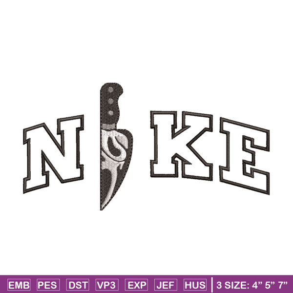 Ghostface knife embroidery design, Ghostface knife embroidery, Nike design, Logo shirt, logo shirt, digital download.jpg