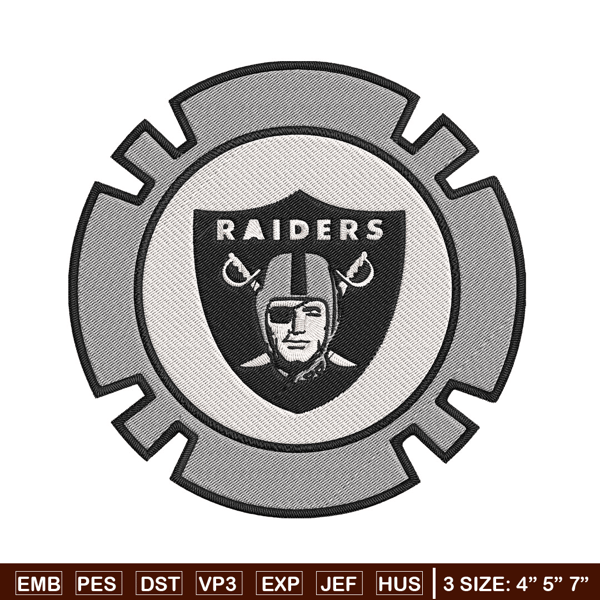 Poker Chip Ball Las Vegas Raiders embroidery design, Raiders embroidery, NFL embroidery, logo sport embroidery..jpg