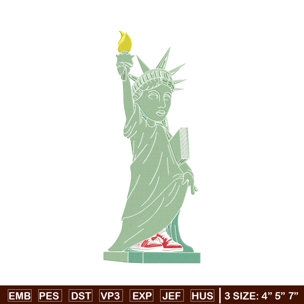 Statue of Liberty Embroidery Design, Logo Embroidery, Embroidery File, Anime Embroidery, Anime shirt, Digital download.jpg