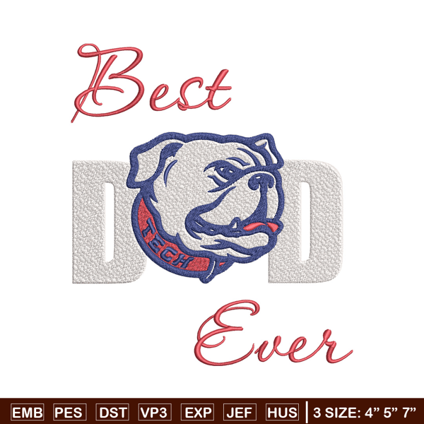 Louisiana LA Tech mascot embroidery design, NCAA embroidery, Embroidery design, Logo sport embroidery, Sport embroidery.jpg