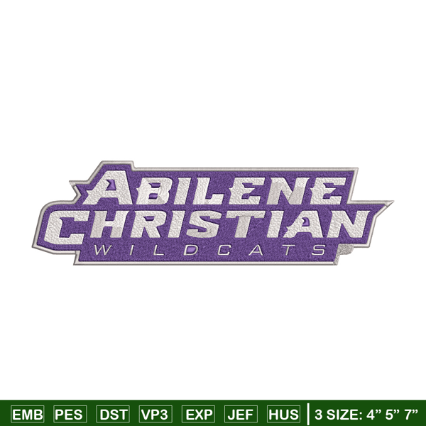 Abilene Christian logo embroidery design,NCAA embroidery,Sport embroidery,logo sport embroidery,Embroidery design..jpg