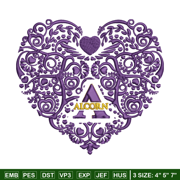 Alcorn State heart embroidery design, Sport embroidery, logo sport embroidery, Embroidery design,NCAA embroidery.jpg