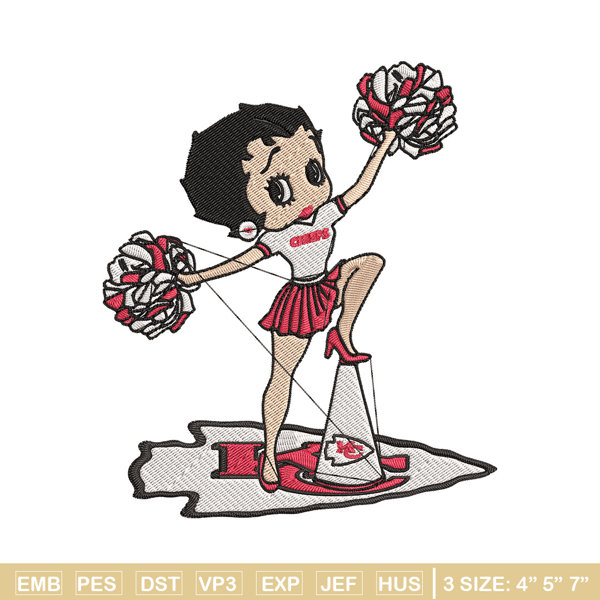 Cheer Betty Boop Kansas City Chiefs embroidery design, Kansas City Chiefs embroidery, NFL embroidery, sport embroidery..jpg