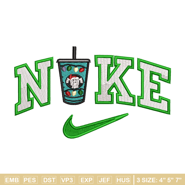 Cup green x nike embroidery design, Cup embroidery, Nike design, Embroidery shirt, Embroidery file, Digital download.jpg