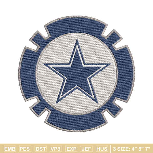 Dallas Cowboys Poker Chip Ball embroidery design, Dallas Cowboys embroidery, NFL embroidery, logo sport embroidery..jpg