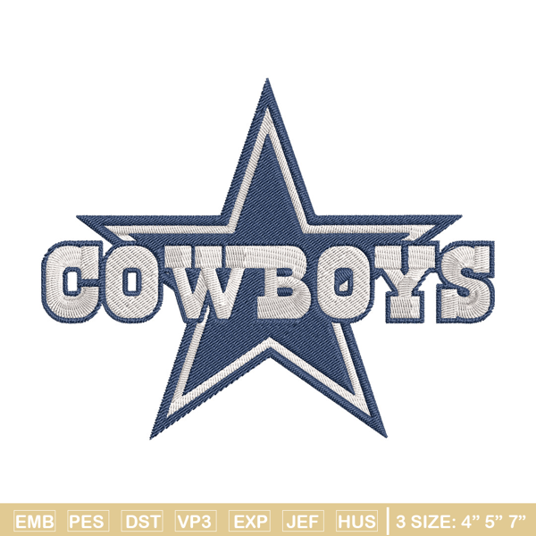 Dallas Cowboys Star embroidery design, Dallas Cowboys embroidery, NFL embroidery, sport embroidery, embroidery design..jpg