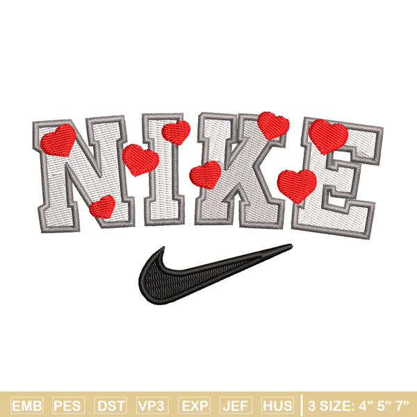 Heart nike embroidery design, Heart embroidery, Nike design, Embroidery shirt, Embroidery file,Digital download.jpg