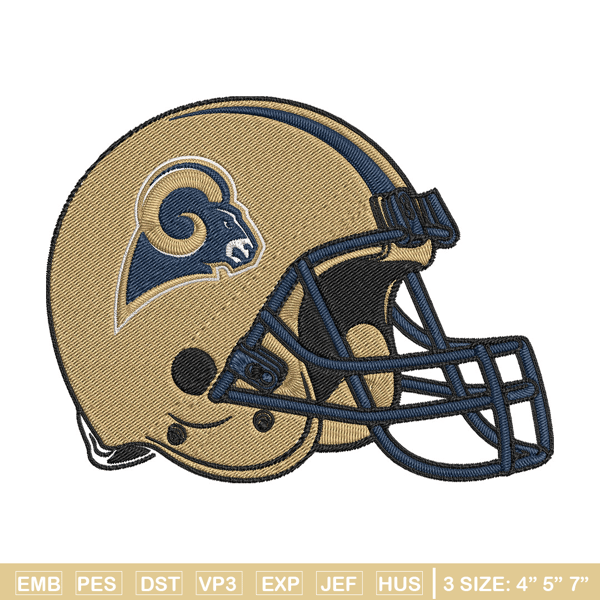 Helmet Los Angeles Rams embroidery design, Rams embroidery, NFL embroidery, logo sport embroidery, embroidery design..jpg
