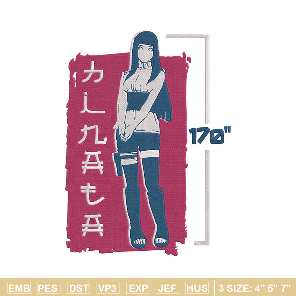Hinata poster Embroidery Design, Naruto Embroidery, Embroidery File, Anime Embroidery,Anime shirt, Digital download.jpg