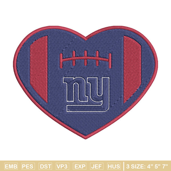 New York Giants heart embroidery design, Giants embroidery, NFL embroidery, logo sport embroidery, embroidery design..jpg