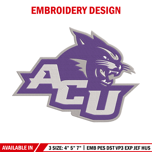 Abilene Christian logo embroidery design,NCAA embroidery,Sport embroidery,Logo sport embroidery,Embroidery design.jpg