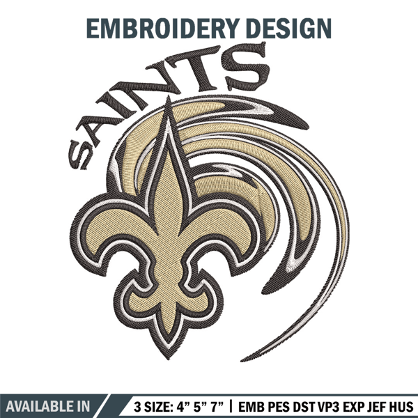 New Orleans Saints embroidery design, Saints embroidery, NFL embroidery, logo sport embroidery, embroidery design..jpg