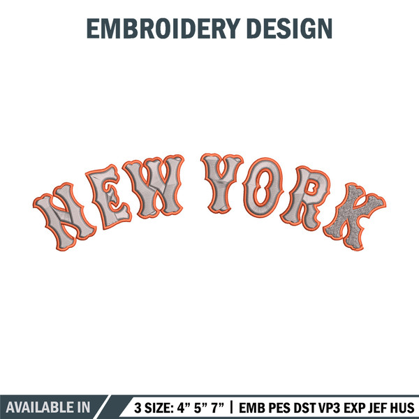 New York Mets logo embroidery design, Sport embroidery, logo sport embroidery, Embroidery design, MLB embroidery.jpg