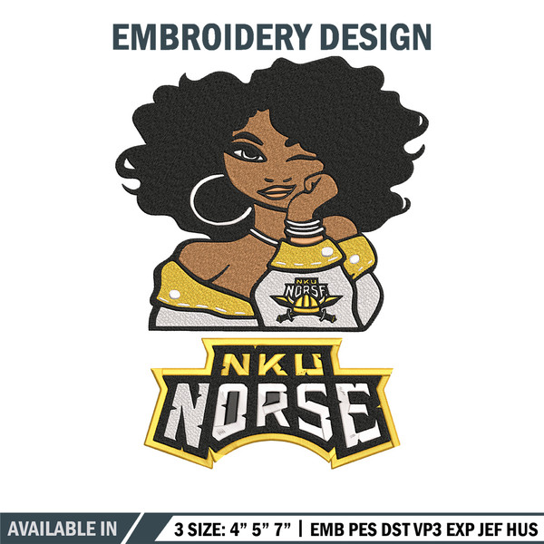 Northern Kentucky girl embroidery design, NCAA embroidery, Embroidery design, Logo sport embroidery,Sport embroidery..jpg