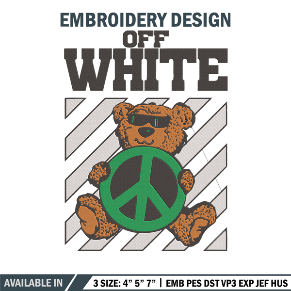 Off white Embroidery Design, Bear Embroidery, Embroidery File, Anime Embroidery, Anime shirt, Digital download.jpg