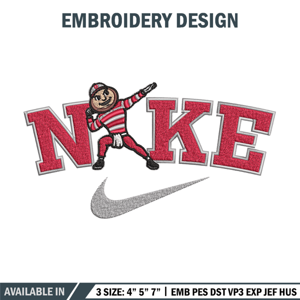 Ohio state buckeyes embroidery design, NCAA embroidery, Nike design, Embroidery file,Embroidery shirt, Digital download..jpg