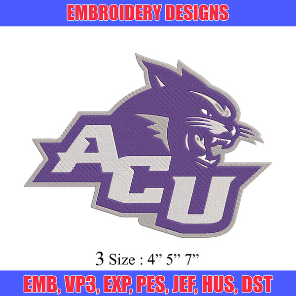 Abilene Christian logo embroidery design,NCAA embroidery,Sport embroidery,Logo sport embroidery,Embroidery design.jpg