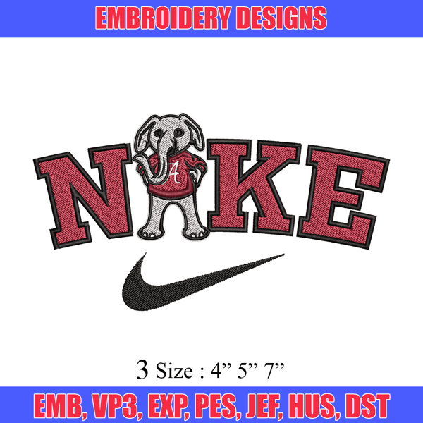 Alabama Crimson Tide embroidery design, NCAA embroidery, Nike design, Embroidery file,Embroidery shirt,Digital download.jpg