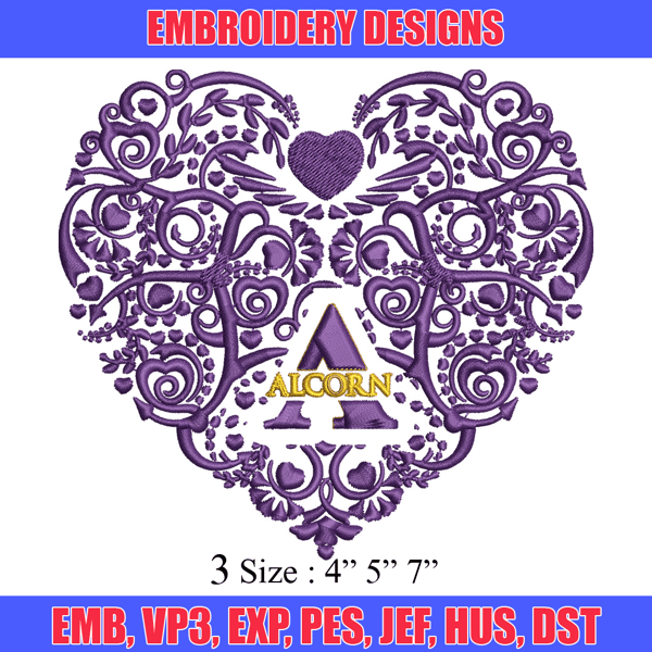 Alcorn State heart embroidery design, Sport embroidery, logo sport embroidery, Embroidery design,NCAA embroidery.jpg