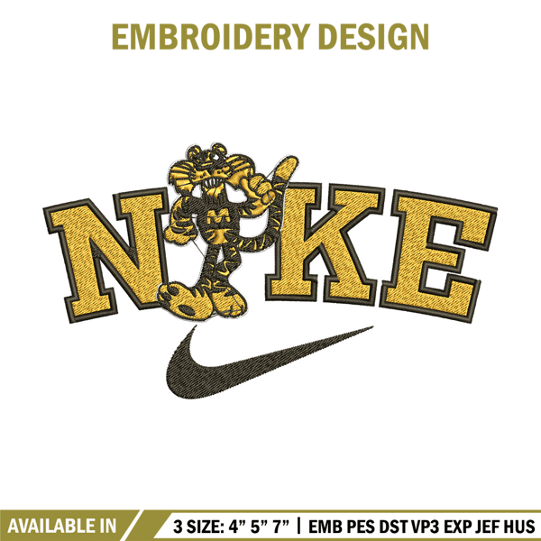 Missouri University embroidery design, Sport embroidery, Nike design, Embroidery file,Embroidery shirt, Digital download.jpg