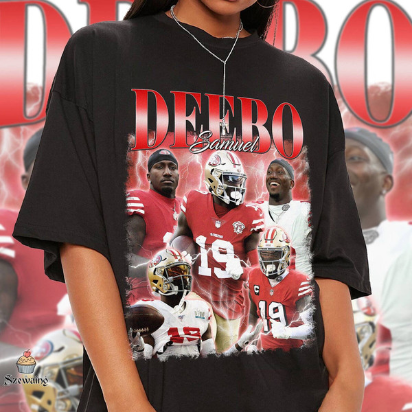 Vintage Deebo Samuel shirt, Football shirt, Classic 90s Graphic Tee, Unisex, Vintage Bootleg, Gift, Retro.jpg