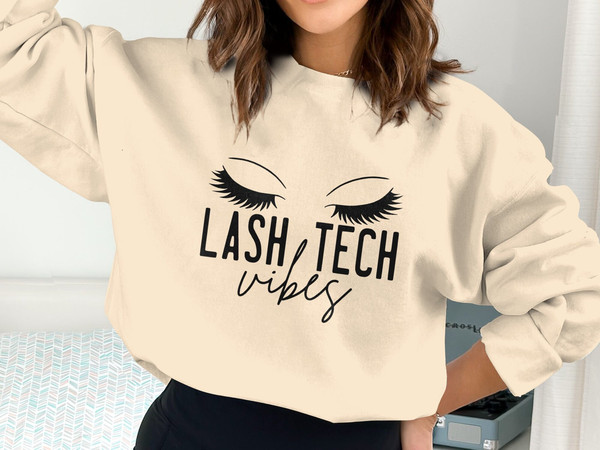 Lash Tech Sweatshirt, Lash Tech Gift, Lash Tech Sweater, Lash Tech Crewneck, Womens Lash Tech Shirts, Lash Gifts.jpg