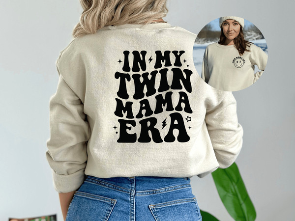 Twin Mom Sweatshirt  Twin Mama Sweatshirt  Baby Shower Gift  New Mom Gift  Christmas Gift For Mom  First Time Twin Mama Crewneck.jpg