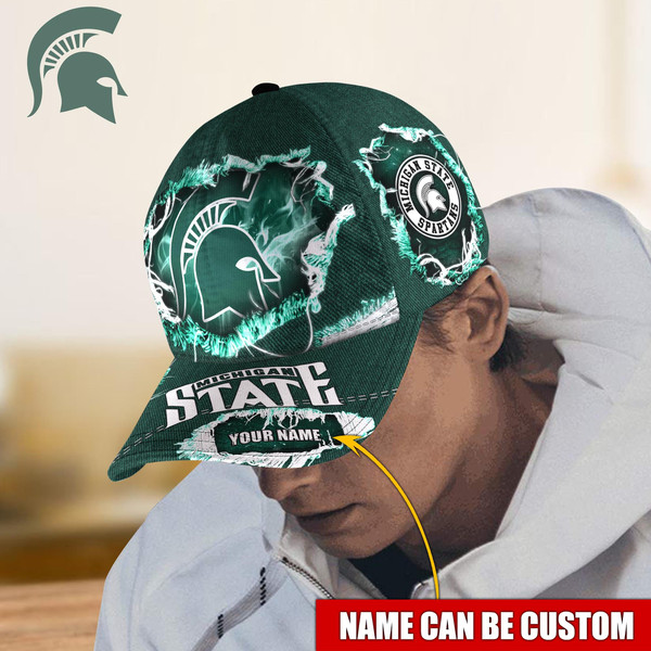 Michigan State Spartans Caps, NCAA Michigan State Spartans Caps, NCAA Customize Michigan State Spartans Caps for fan