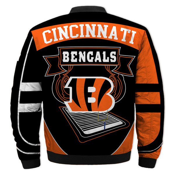 Cincinnati Bengals Bomber Jackets Football Custom Name, Cincinnati Bengals NFL Bomber Jackets, NFL Bomber Jackets