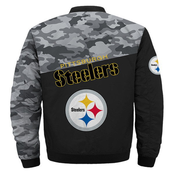 Pittsburgh Steelers Military Bomber Jackets Custom Name, Pittsburgh Steelers NFL Bomber Jackets, NFL Bomber Jackets