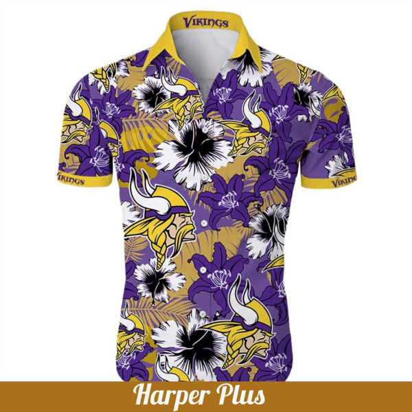 Beach Shirt Football Fans Shirt Minnesota Vikings Hawaiian Shirt.jpg