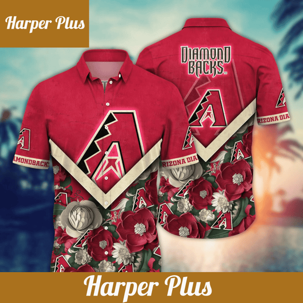 Arizona Diamondbacks MLB Hawaiian Shirt Custom Warm Breezes Aloha Shirt - Trendy Aloha.png