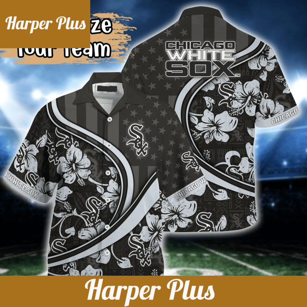 Chicago White Sox MLB Us Flag Hawaiian Shirt Custom Summer Aloha Shirt - Trendy Aloha.png