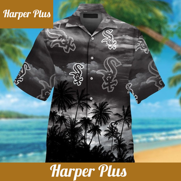 Chicago White Sox Short Sleeve Button Up Tropical Hawaiian Shirt VER09 - Trendy Aloha.jpg