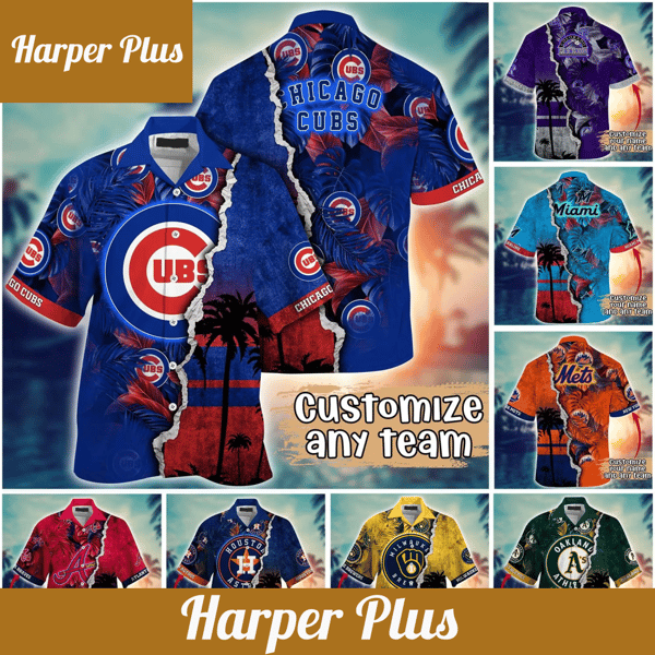 Customize Flower MLB Hawaii Shirt And Tshirt For Fans Custom Summer Aloha Shirt - Trendy Aloha.png