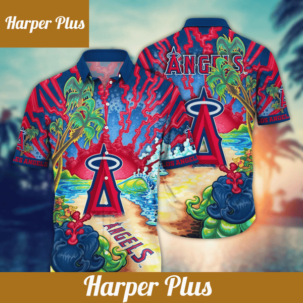 Los Angeles Angels MLB Hawaiian Shirt Sunburntime Aloha Shirt - Trendy Aloha.png