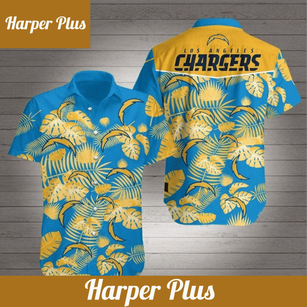 Los Angeles Chargers Hawaiian Aloha Shirt For Sale - Trendy Aloha.jpg